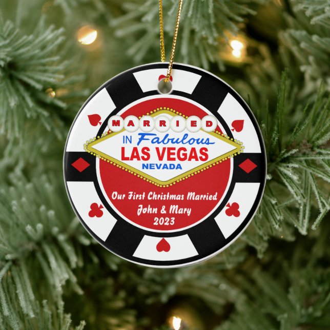 First Christmas Married Vegas Ornament 2023 (Tree)