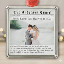 First Christmas Married | Wedding Announcement 