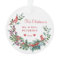 First Christmas Mr and Mrs floral elegant rustic