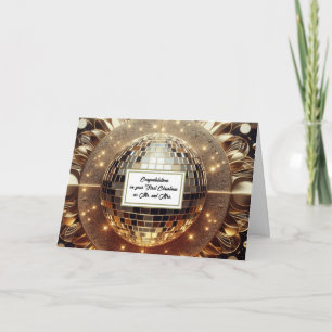 First Christmas Mr. and Mrs. Newlywed Holiday Card