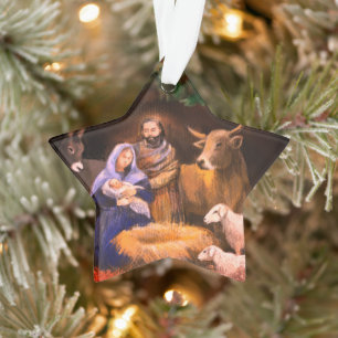 First Christmas nativity  Ornament