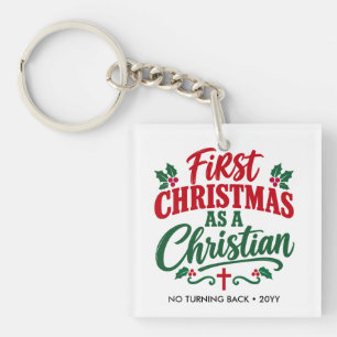 FIRST CHRISTMAS New Christian Believer Keychain