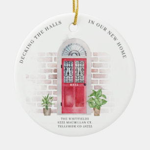 First Christmas New Family Home Decking New Halls Ceramic Ornament