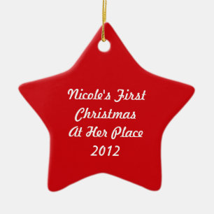 First Christmas ~ New Home 2017 Ceramic Ornament