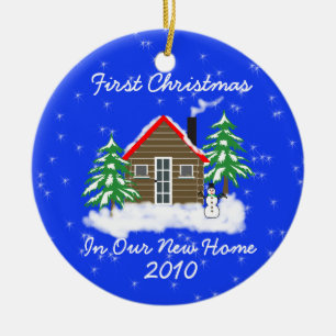First Christmas New Home Ceramic Ornament