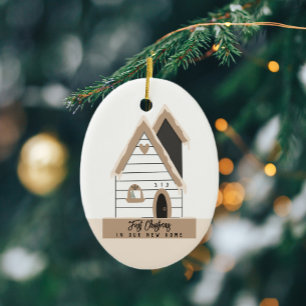 First Christmas New Home Custom Ceramic Ornament