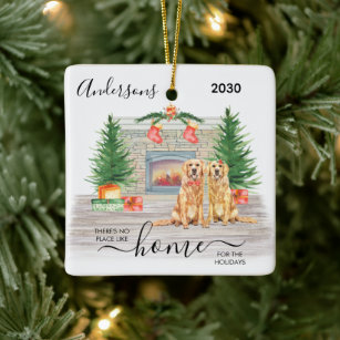 First Christmas New Home For The Holidays Photo Ceramic Ornament