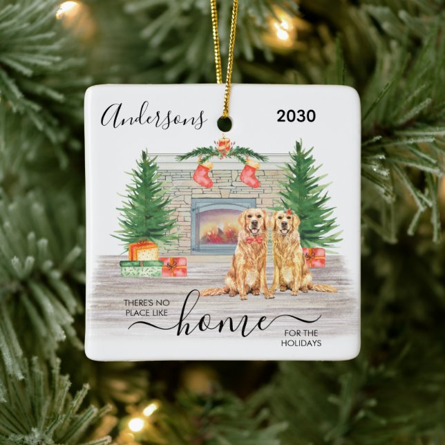 First Christmas New Home For The Holidays Photo Ceramic Ornament (Tree)