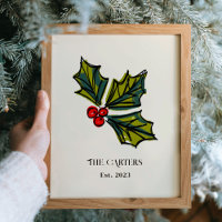 First Christmas New Home Holly Berries Keepsake