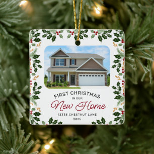 First Christmas New Home Photo Ornament