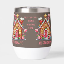 First Christmas new home quote ginger Water Bottle