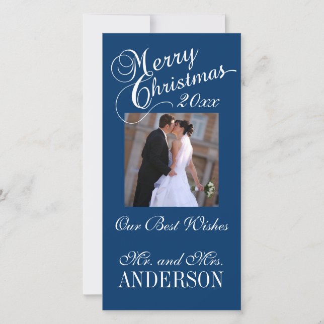 First Christmas Newlyweds Photo Cards (Front)