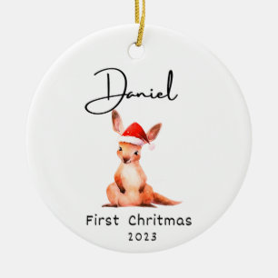 First Christmas, Personalised Baby's Name Ornament