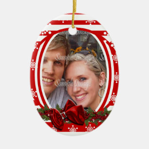 First christmas PERSONALIZE Ceramic Ornament