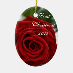 First Christmas/Photo Ceramic Ornament