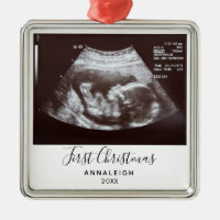 First Christmas Pregnancy Ultrasound Photo Custom