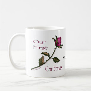 First Christmas Rose mugs