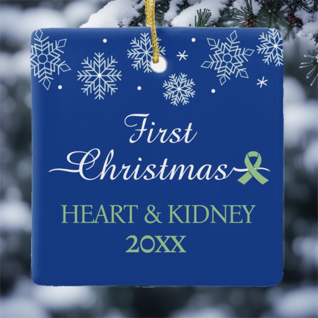 First Christmas Snowflake Custom Transplant  Ceramic Ornament (Creator Uploaded)