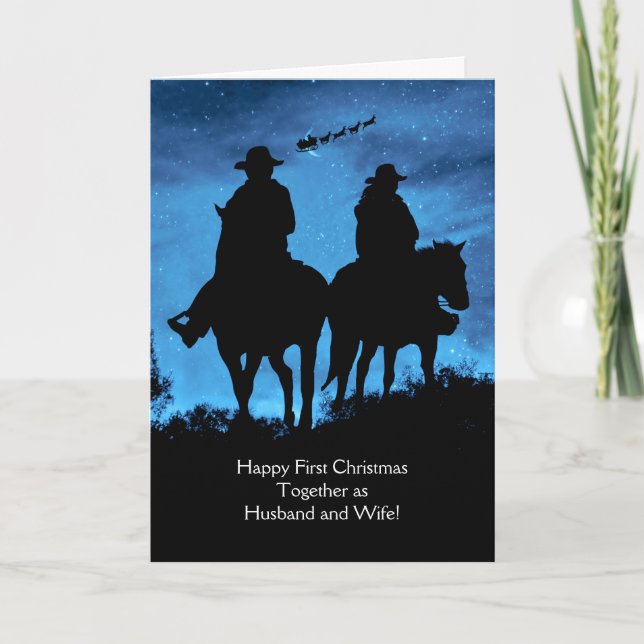 First Christmas Together as Husband and Wife Card (Front)