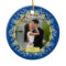 First Christmas Together Blue Snowflake Photo