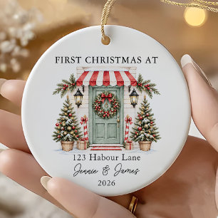 First Christmas Together in New Home  Ceramic Ornament