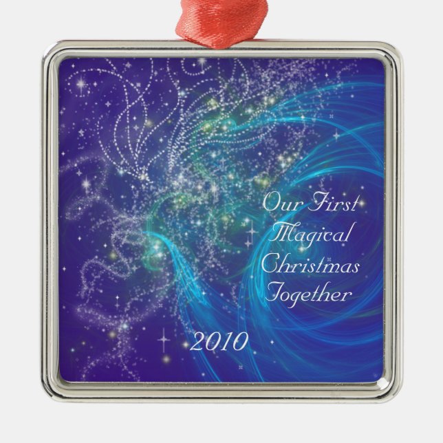 FIRST CHRISTMAS TOGETHER METAL ORNAMENT (Front)