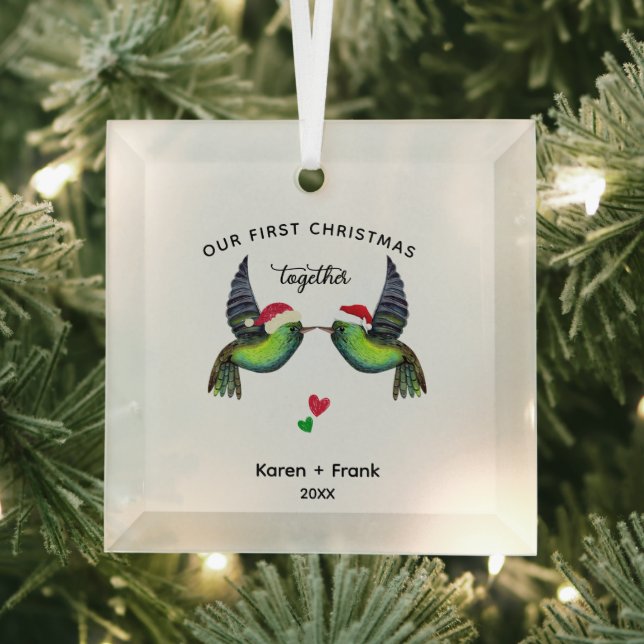 First Christmas Together Ornament - Love Birds (Insitu)