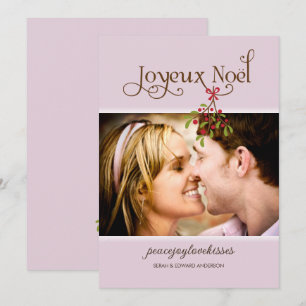 First Christmas Under the Mistletoe Holiday Photo Card