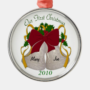 First Christmas Wedding Bells Ornament