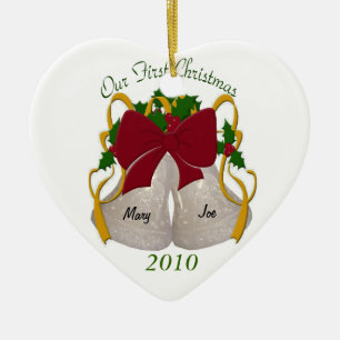 First Christmas Wedding Bells Ornament