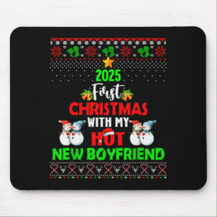 First Christmas With My Hot New Boyfriend 2025 Cou Mouse Pad