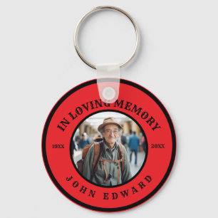 First Christmas Without You Memorial Photo Art Keychain