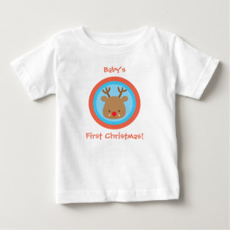 First Christmas Xmas Rudolf T Shirt