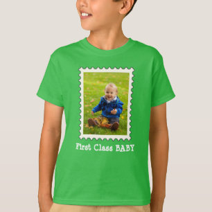 FIRST CLASS BABY Best Baby Ever custom photo T-Shirt