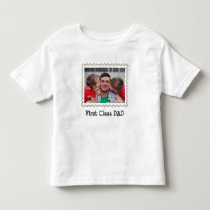 FIRST CLASS DAD Best Dad custom horizontal photo Toddler T-shirt