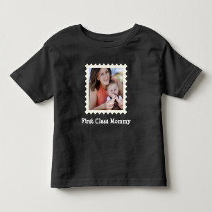First Class Mommy Best Mom custom square photo Toddler T-shirt
