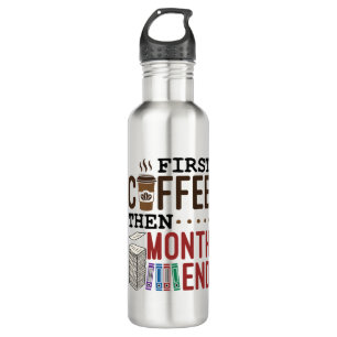 First Coffee Then Month End Accountant Payroll 710 Ml Water Bottle