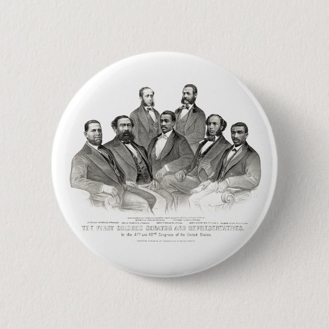 First Coloured Senator and Representatives 2 Inch Round Button (Front)