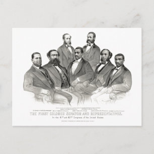 First Coloured Senator and Representatives Postcard
