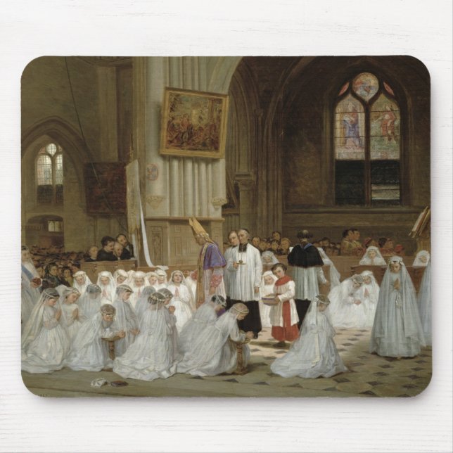 First Communion, 1867 Mouse Pad (Front)