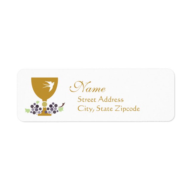 First Communion Address Label (Front)