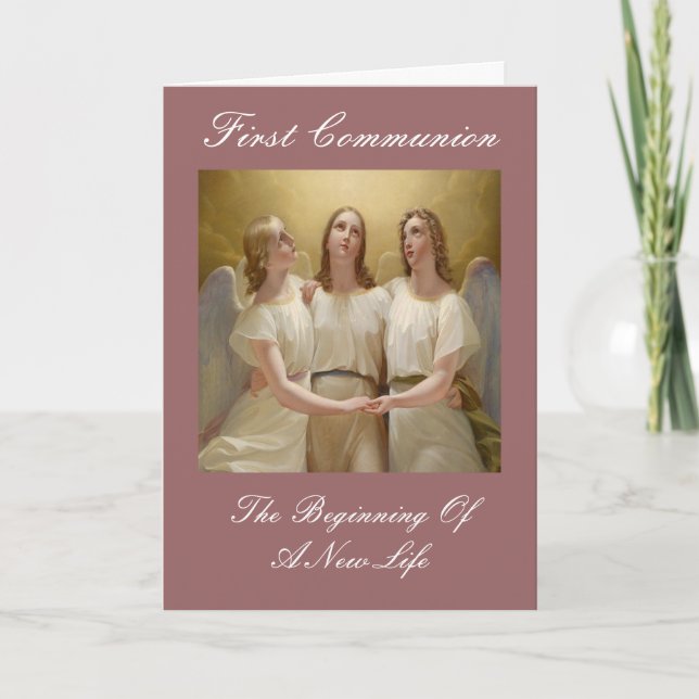 first communion card (Front)
