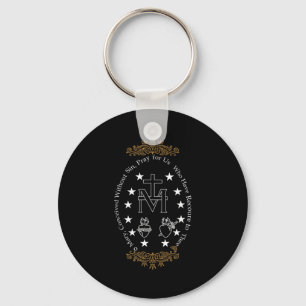 First Communion Catholic O Mary For Boy Girl Kids Keychain