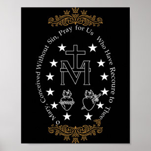 First Communion Catholic O Mary For Boy Girl Kids  Poster