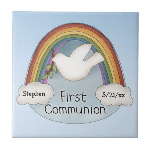 First Communion Ceramic Tile