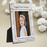 First Communion Day! Custom Photo tabletop plaque<br><div class="desc">Capture the moment forever</div>