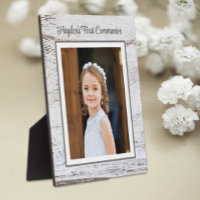 First Communion Day! Custom Photo tabletop plaque