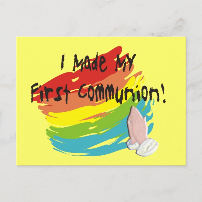 First Communion Day T-Shirts and Gifts Postcard (Front)