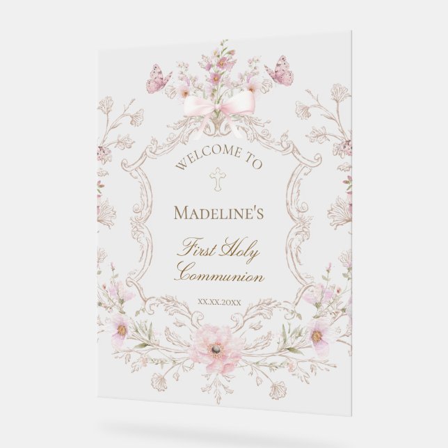 First Communion floral welcome (Angle)