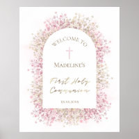 First Communion floral welcome